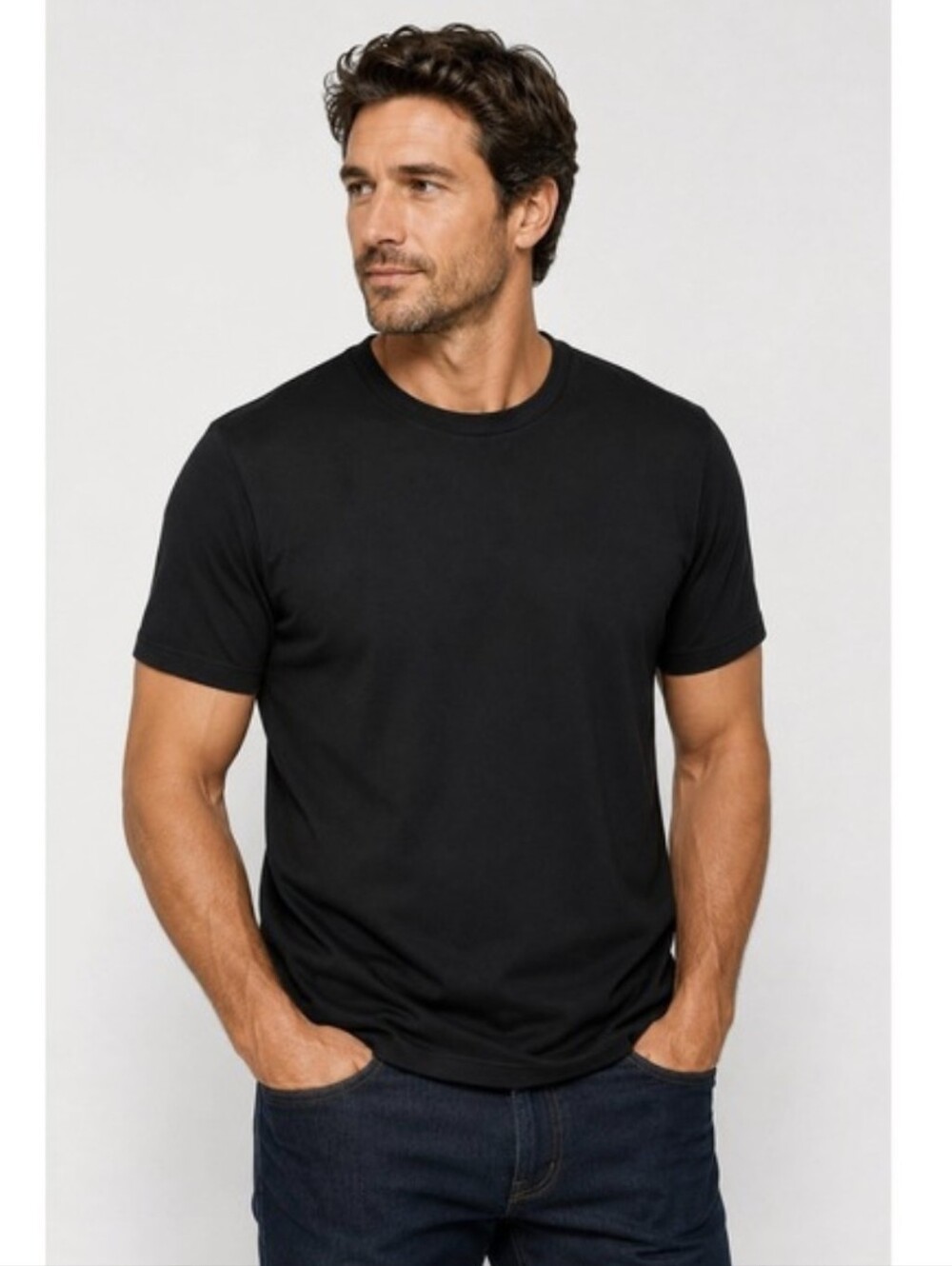 Robert Barakett Mens Tee Shirt Crew Quiet Luxury 100% Pima Cotton Neutral 3XL